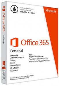 Microsoft: Office 365 Personal, 1 Jahr, PKC