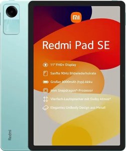 11" Tablet Xiaomi Redmi Pad SE, Mint Green